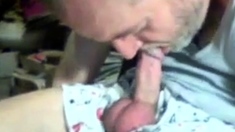 Daddy self sucking