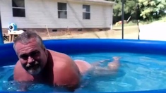 Naked Pool Dad