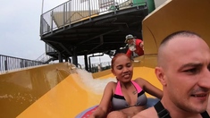 Water park fun with big ass Asian GF