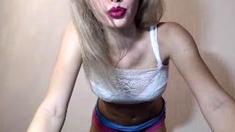 Amateur Blonde Teen Plays Solo with Toy Webcam Porn