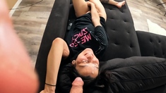 Amateur slut blowjob cumshot