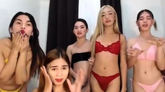 Big Tits Tranny Jerking her Big Hard Cock