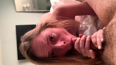 Amateur mature couple blowjob