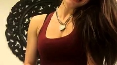 Amateur brunette ariana marie solo toying