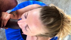 Big cock loving amateur blonde rides dick anally
