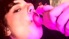 Amateur Foot Fetish Girlfriend Sucks and gives a Footjob