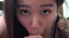 Webcam Asian camgirl testing brand new toy