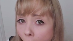 Big Boobed Blonde Masturbates With A Dildo In The Bathroom