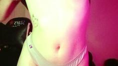 Amateur blondie solo anal masturbation