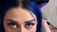Delirious brunette whore riding big cock hardcore