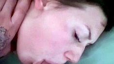 Mature brunette amateur giving a great POV blowjob