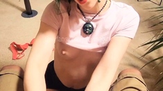 Cute amateur teen handjob