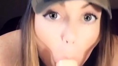 Big boobs webcam slut toys her asshole