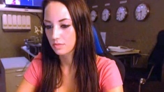 Naughty Teen Secretary on Webcam
