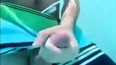 Underwater Jerk-Off Session Outdoors - Amateur Style