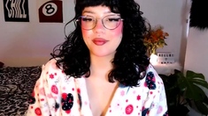 Hot brunette from squirt masturbating on webcam