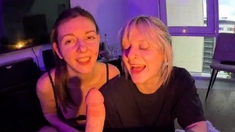 Brille & Rebeka Ruby - Double Blowjob Handjob Ends With