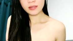 Beauty small tit amateur teen masturbating her shaved pussy