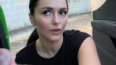 Blonde Czech Amateur Babe Fucks Outdoor Pov