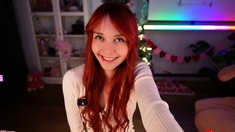 Sexy redhead teen ass spanking
