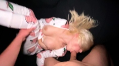 Homemade night sex filmed on the phone from an amateur