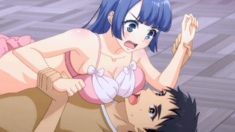 Blue Haired Anime Beauty Finally Surrenders And Gets Filled