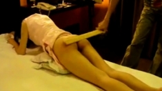 Hard spanking Chinese girl 1