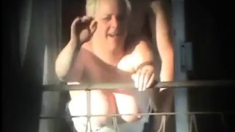 hotel balcony fuck