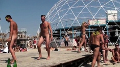 naked guys at the beach