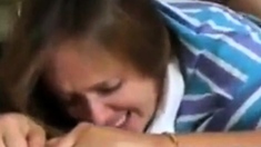 Mom's First Time Crying Anal