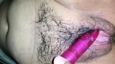 Girl and a vibrator