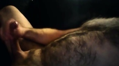 Massive mature uncut cumshot